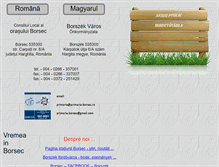 Tablet Screenshot of primaria-borsec.ro